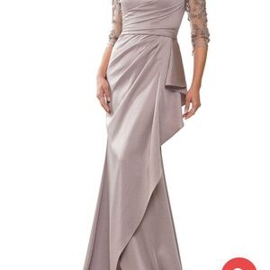 Marsoni by Colors MV1254 - Off-Shoulder Quarter Sleeve Evening Dress -Worn Once